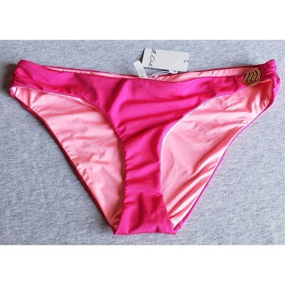 A.CHE WINSLET HIPSTER POMEGRANATE PINK BIKINI BOTTOM NWT SZ XL - Picture 1 of 10